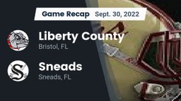 Recap: Liberty County  vs. Sneads  2022
