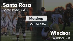 Matchup: Santa Rosa vs. Windsor  2016