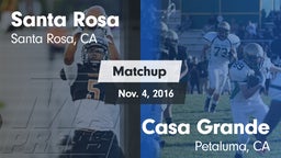 Matchup: Santa Rosa vs. Casa Grande  2016