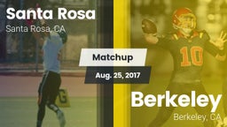 Matchup: Santa Rosa vs. Berkeley  2017