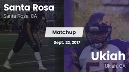Matchup: Santa Rosa vs. Ukiah  2017