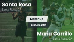 Matchup: Santa Rosa vs. Maria Carrillo  2017