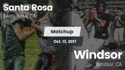 Matchup: Santa Rosa vs. Windsor  2017