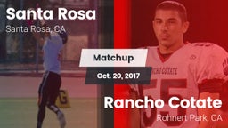 Matchup: Santa Rosa vs. Rancho Cotate  2017