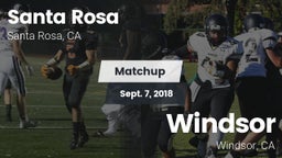 Matchup: Santa Rosa vs. Windsor  2018