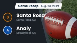 Recap: Santa Rosa  vs. Analy  2019