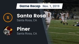 Recap: Santa Rosa  vs. Piner   2019