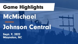 McMichael  vs Johnson Central  Game Highlights - Sept. 9, 2022