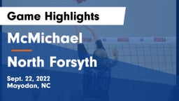 McMichael  vs North Forsyth Game Highlights - Sept. 22, 2022