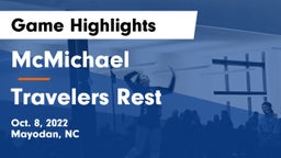 McMichael  vs Travelers Rest Game Highlights - Oct. 8, 2022