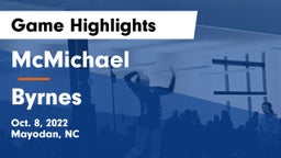 McMichael  vs Byrnes  Game Highlights - Oct. 8, 2022
