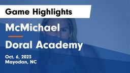 McMichael  vs Doral Academy  Game Highlights - Oct. 6, 2023
