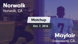 Matchup: Norwalk vs. Mayfair  2016