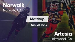 Matchup: Norwalk vs. Artesia  2016