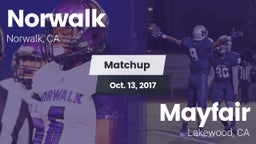 Matchup: Norwalk vs. Mayfair  2017