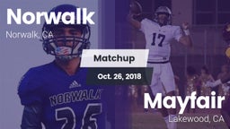 Matchup: Norwalk vs. Mayfair  2018