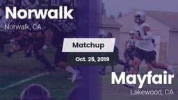 Matchup: Norwalk vs. Mayfair  2019