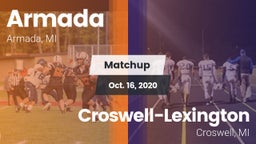 Matchup: Armada vs. Croswell-Lexington  2020