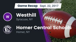 Recap: Westhill  vs. Homer Central Schools 2017