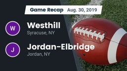 Recap: Westhill  vs. Jordan-Elbridge  2019