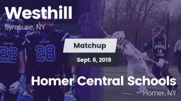 Matchup: Westhill vs. Homer Central Schools 2019