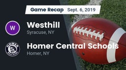 Recap: Westhill  vs. Homer Central Schools 2019