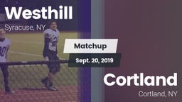 Matchup: Westhill vs. Cortland  2019
