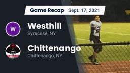 Recap: Westhill  vs. Chittenango  2021