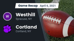 Recap: Westhill  vs. Cortland  2021