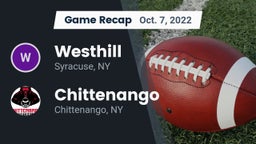 Recap: Westhill  vs. Chittenango  2022