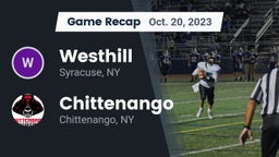 Recap: Westhill  vs. Chittenango  2023