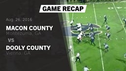 Recap: Macon County  vs. Dooly County  2016