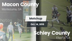 Matchup: Macon County vs. Schley County  2016