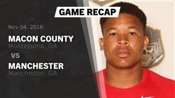 Recap: Macon County  vs. Manchester  2016