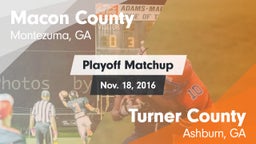 Matchup: Macon County vs. Turner County  2016