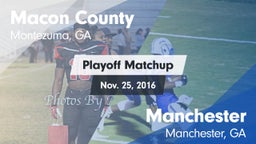 Matchup: Macon County vs. Manchester  2016