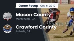 Recap: Macon County  vs. Crawford County  2017