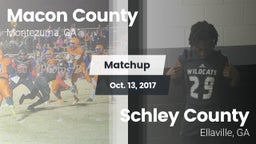 Matchup: Macon County vs. Schley County  2017