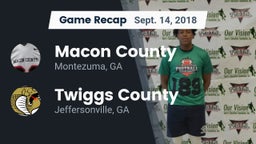 Recap: Macon County  vs. Twiggs County  2018