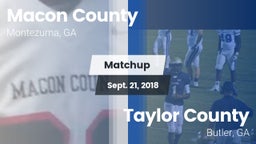 Matchup: Macon County vs. Taylor County  2018