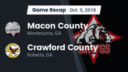 Recap: Macon County  vs. Crawford County  2018