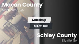 Matchup: Macon County vs. Schley County  2018