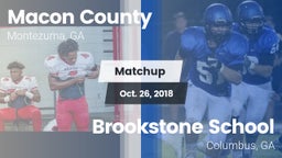 Matchup: Macon County vs. Brookstone School 2018
