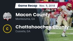 Recap: Macon County  vs. Chattahoochee County  2018