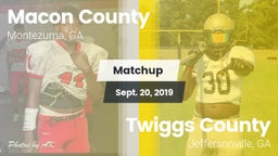 Matchup: Macon County vs. Twiggs County  2019