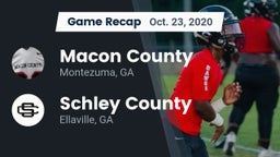Recap: Macon County  vs. Schley County  2020