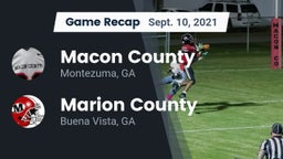 Recap: Macon County  vs. Marion County  2021