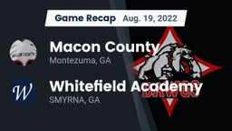Recap: Macon County  vs. Whitefield Academy 2022