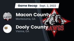 Recap: Macon County  vs. Dooly County  2022