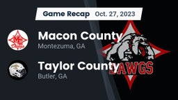 Recap: Macon County  vs. Taylor County  2023